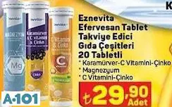 EZNEVİTA EFERVESAN TABLE TAKVİYE EDİCİ GIDA ÇEŞİTLERİ